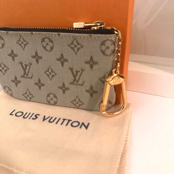 LOUIS VUITTON Monogram Mini Lin Key Cles - Picture 1 of 7